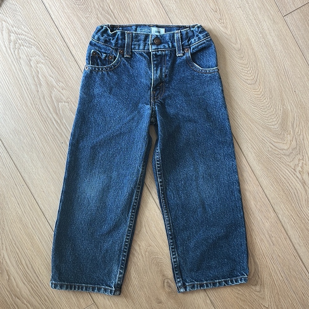 Levi’s Signature Kids 100% Cotton Medium Wash Loose Jeans